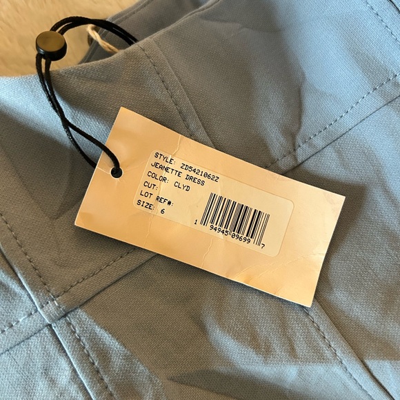 Cinq a Sept Jeanette Tie Shoulder Fit & Flare Mini Dress Dress Blue Size 6 NWT - Picture 2 of 4